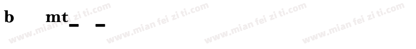 Bell MT-粗体字体转换